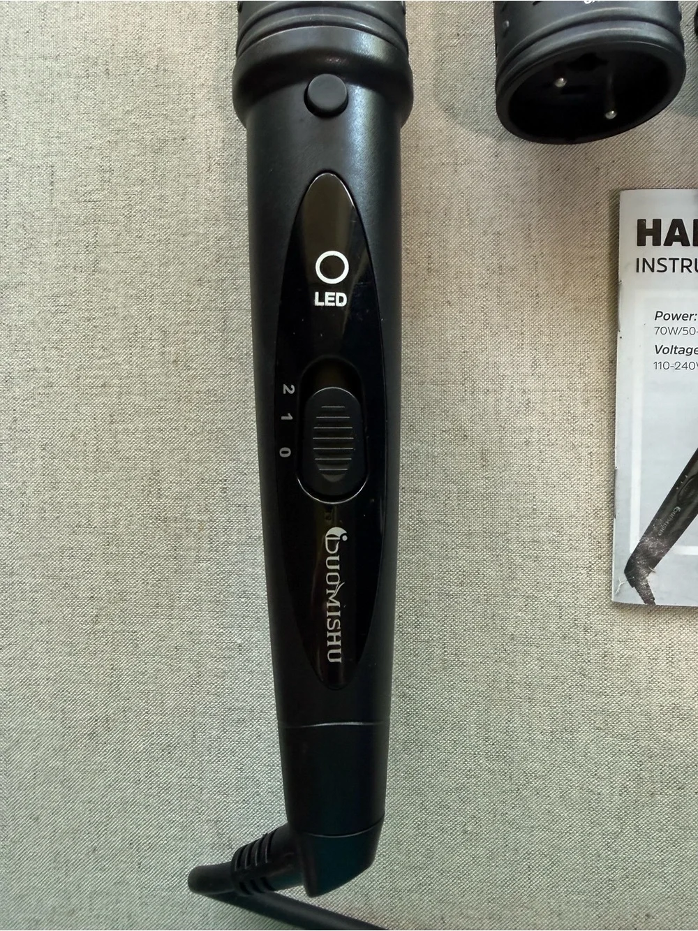 Rose Gold Interchangeable Curling Wand Set with Heat Glove
